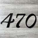 Acrylic House Number Sign | Floating Address Sign | Black or White Acrylic