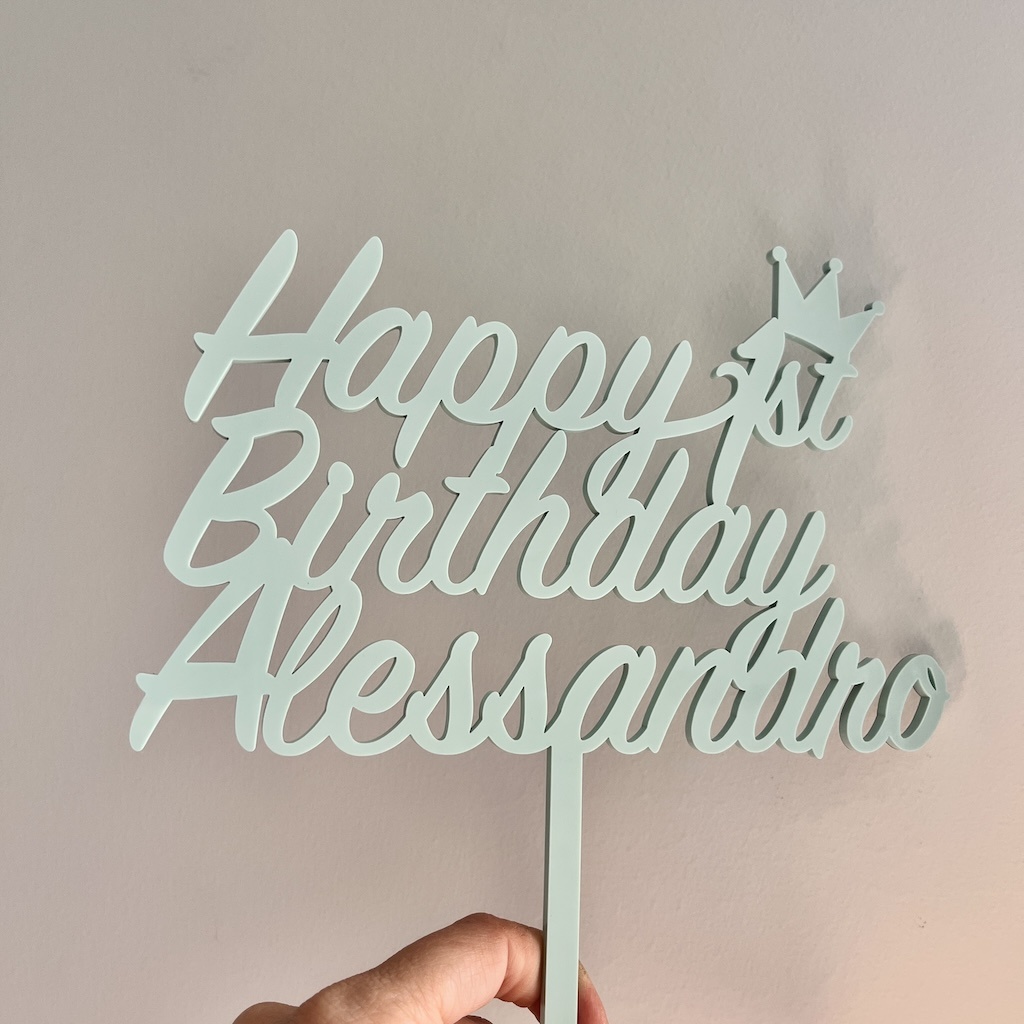 Acrylic Cake Topper Personalized | Custom Wedding, Birthday topper | Decor Birthday Party
