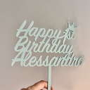 Acrylic Cake Topper Personalized | Custom Wedding, Birthday topper | Decor Birthday Party