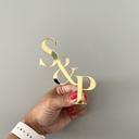 Initials Cake Charm |Monogram Cake topper |Custom Cake topper