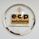 Round Custom Backlit Logo Acrylic Sign