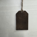 3D Personalized Stocking Wood Tag with Acrylic Name