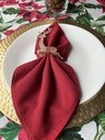 Christmas Napkins Ring, Reversible Deer-Mirror Acrylic, Set of 4 Pieces