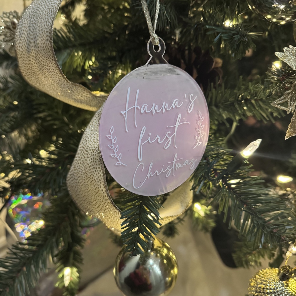 4" Blank Clear Acrylic Round Ornaments, 2mm Thickness, Blanks Disc for DIY Craft Pictures/Designs