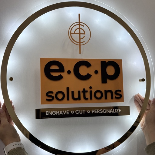Custom Logo Acrylic Sign-Backlit