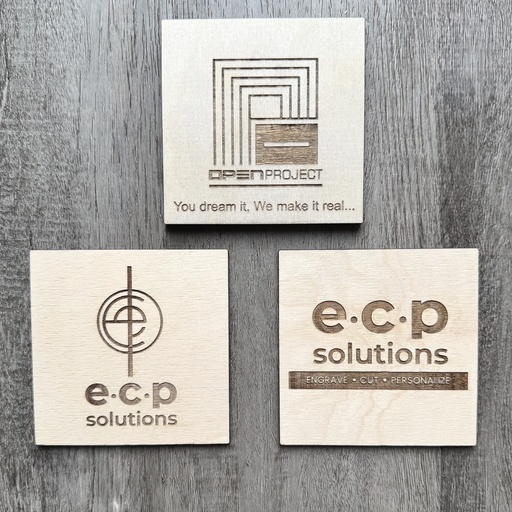 Pack of 50 units-Branding Custom Coasters.