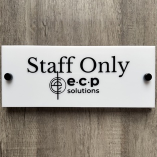 Custom Acrylic and Vinyl Door sign