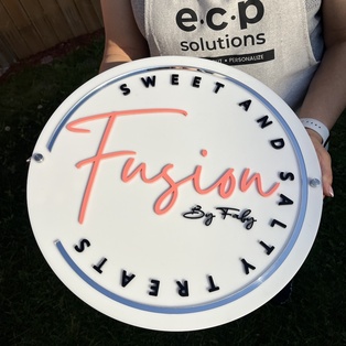 3D Custom Business Logo Sign-Round or Square