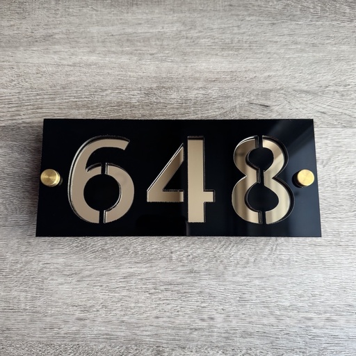 Modern Acrylic House Number Sign- Custom | Outdoor and Weatherproff Home Number Plaque