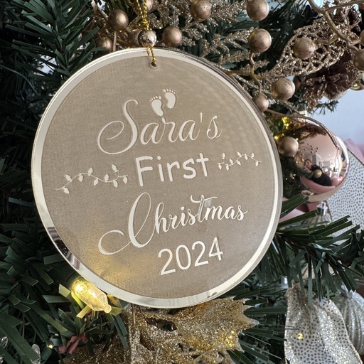 Personalized Baby’s First Christmas Ornament
