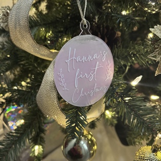 4" Blank Clear Acrylic Round Ornaments, 2mm Thickness, Blanks Disc for DIY Craft Pictures/Designs