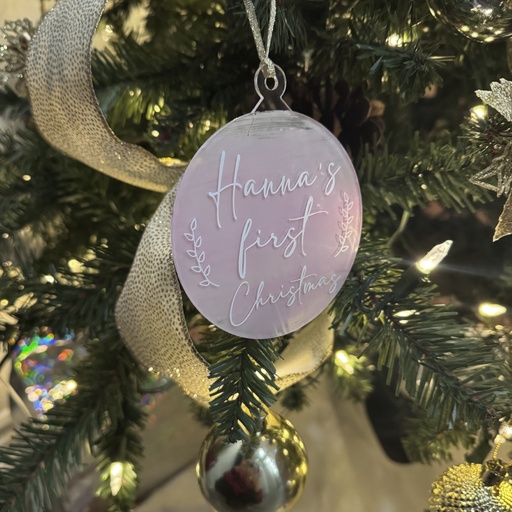 4" Blank Clear Acrylic Round Ornaments, 2mm Thickness, Blanks Disc for DIY Craft Pictures/Designs