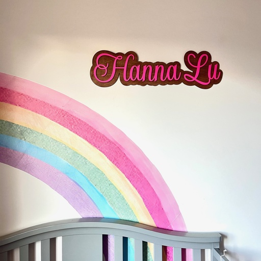 Custom Wood and Acrylic Nursery Name