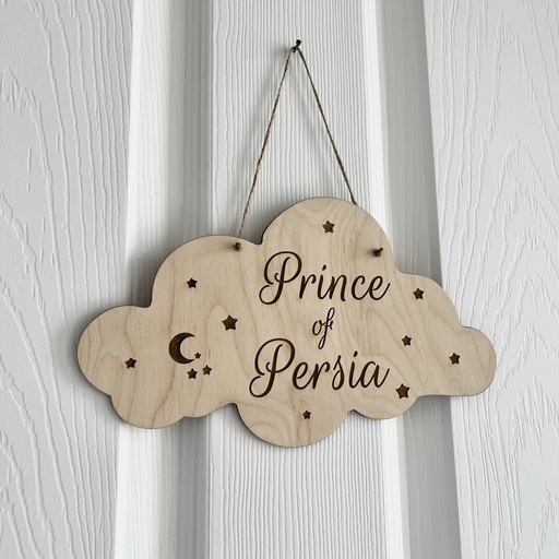 Personalized-Wooden and Engraved Baby Door sign